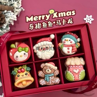 〖 Christmas Cartoon Icing Biscuit Mold 〗 3D Biscuit Mold 3D Baking Mold Christmas Hat Bear Gift Box 