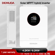 DEMUDA hybrid inverter 4.2KW/6.2KW Pure Sine Wave Solar Hybrid Inverter Built-in MPPT Solar Charge C
