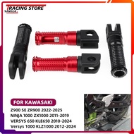 Front Footpegs Pedal For Kawasaki Z650 ER650 ZX-6 Versys 650 KLE650 1000 KLZ1000 ZX-9R ZX-14 ER-6N E