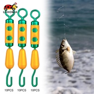 [lahomia] 10x Fishing Barrel Swivels Professional Solid Ring Lightweight Fishing Swivel Rolling Fres