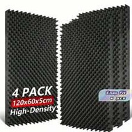 4-Piece Sound Insulation Foam 60 * 120cm Studio Sound Insulation Treatment 3-Color Sound Insulation 