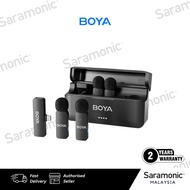 BOYA BY-V4 / V4D / V4U 4-Channel Lavalier Lapel Wireless Microphone. Noise Cancellation for Type-C P
