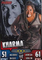 SUPER619 WWE #24 Kharma TOPPS Slam Attax Rumble Card 摔角卡