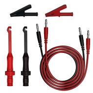 6PCS Set Kabel Ujian Multimeter, Probe Penembus Wayar Elektrik, Probe Belakang Penebat Automotif, Kl