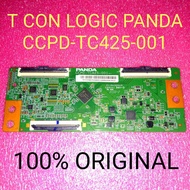 Tcon panda Tikon T Con Logic panda Tv Led aqua 43aqt polytron pld 43 panasonic 43hs ccpd tc425 001