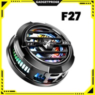 F27 Penyejuk Telefon Ice Cooler 15W Permainan PUBG Mobile Legends 2in1 & Lampu RGB F27 Phone Cooler 