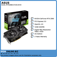 Asus Dual Series NVIDIA GeForce RTX 2060 OC Edition 12GB GDDR6 HDMI DVI DP Graphic Card - DUAL-RTX20