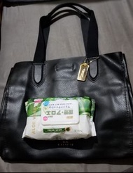 Coach black tote bag