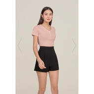 Fayth Shelby Tailored Shorts in Black