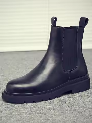 Men's Double Elastic Chelsea Boots