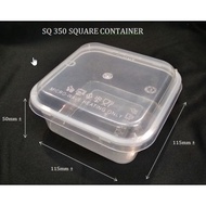 Microwavable Square Container SQ450 Bekas Makanan - 50in1 10in1