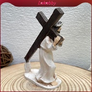 Lohobby Religious Ornament Jesus Statue Resin Christian Figurine Home Decoration for Catholic Celebr