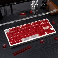 Foggy Transparent White Red Keycaps RGB cherry profile 150 keycap set For Mechanical Keyboard