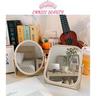 EMNICE BEAUTY Desktop Makeup Mirror, 360 Degree Rotating 2-Way Mirror