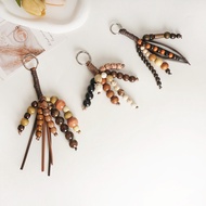 Wenqi Have Pine Wish Seed Bodhi Seed Multicolor Wooden Bead Bag Pendant Keychain Handmade Pendant Pe