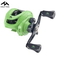 HAUT TON TT200 Green Baitcasting Fishing Reel Aluminum alloy Spool 7.2:1 High Speed Gear Ratio 4+1 B
