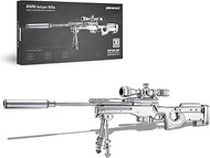 Piececool 3D Puzzles for Adults, AWM Sniper rifle Gun Model to Build Kits DIY Assembly Super Magnum 
