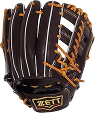 Zett Pro State Soft Baseball Glove for Second/Short Right Throw, Brown x Oak Brown, Size: 3 BRGB3023