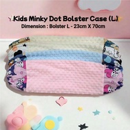 Kids Minky Dot Bolster Case (L) - Large Sizes Bolster Case