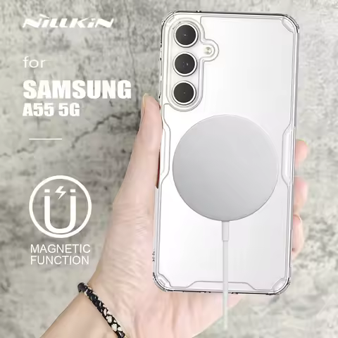 Nillkin for Samsung Galaxy A55 5G Case Nature TPU Magnetic Cover Silicone Case for Samsung A55 5G Ca