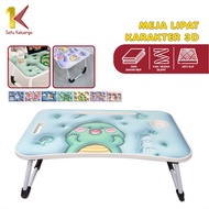 Satu Keluarga Meja Lipat Karakter Gambar 3D Portable C928 Meja Laptop Lipat Korean Style Multifungsi / Folding Table Meja Belajar Anak Motif 3D Anti Air