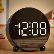 Alarm Clock Simple Electronic Clock LED Clock Home Bedside Clock Temperature Clock Plastic Clock 1.1