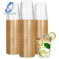 50Pcs Clear Disposable Wine Glasses Plastic Wine Glasses Clear Cocktail Glasses