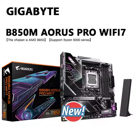 GIGABYTE B850M AORUS PRO WIFI7 Motherboard New Supports Ryzen 9000 12+2+2 power supplyMicro ATX AMD