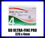ฺBD Ultra-Fine Pro 32Gx4mm หัวเข็มสำหรับปากกาฉีดอินซูลิน (แบ่งขาย 10 ชิ้น)