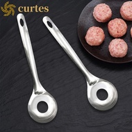 CURTES Croquettes Meatball Spoon Mold, Non-stick Hangable Meatball Maker Spoon, Kitchen Accessories 