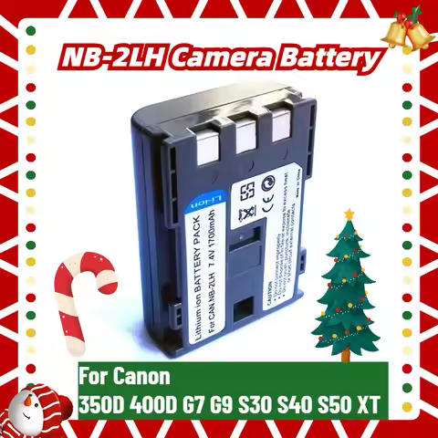 NB-2LH Camera Battery 7.4V 1700mAh for Canon 350D 400D G7 G9 S30 S40 S50 XT