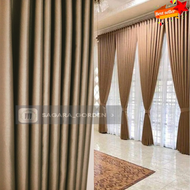 Gorden jendela minimalis ukuran 18 ring tinggi 3 meter gorden hotel mewah murah model semokring