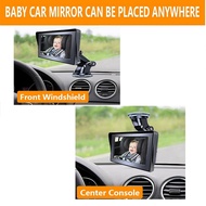 Baby Car Camera, Baby Car Rearview Mirror, 4.3 Inch Baby Car Monitor, Baby Car Seat Rearview Mirror 