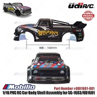 UDIR/C PART UDI1601-001 1/16 PVC RC CAR BODY SHELL ASSEMBLY FOR SG-1603 / UD1601 READY