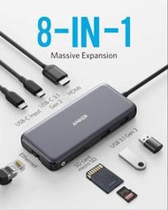 【現貨免運】原廠保固Anker 8in1 Hub USB-C  USB3.0 HDMI 100W  A8383 HUB