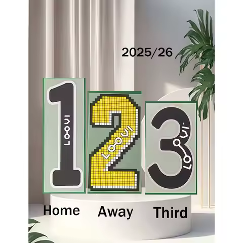 2025/26 Sant1os Nameset Printing NEYM10AR JR Home Heat Transfer Soccer Patch Badge Sponsor top AAAA