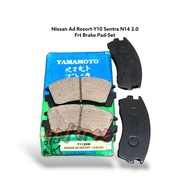 Nissan AD RESORT Y10 1.6 1990 Sentra N14 2.0 Original Yamamoto Y1136M Front Brake Pad-Set