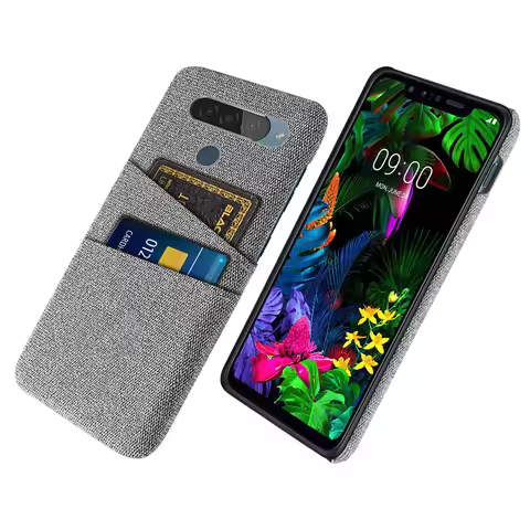 G8 ThinQ For LG G8 ThinQ Case Luxury Fabric Dual Card Phone Cover for LG G8s ThinQ LGG8 G 8 Cases Co