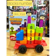 CHILDREN'S TOYS EDUCATIONAL TOYS BLOCKS LEARNING NUMBERS AND COLORS BLOCKS NUMBER