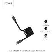 สายชาร์จ MOMAX Mag Link USB-C to USB-C 100W USB3.2 Gen 2x2 Magnetic cable 1m (Black)