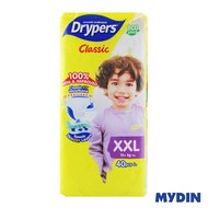 Drypers Classic Diapers XXL40