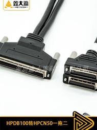 SCSI連接線HPDB100轉HPCN50一拖二電纜連接器連16xT1/E1接口模塊