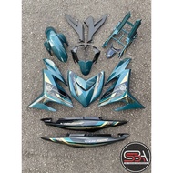 COVERSET SIAP TANAM Y15 Y15ZR YSUKU V1 V2 HIJAU / BIRU SE 2023 MDNCM1 EDISI KILAT DESIGN OEM DOCTOR