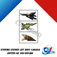 STRIPING STICKER LIST BODY JUPITER MX 2011 CLUTCH