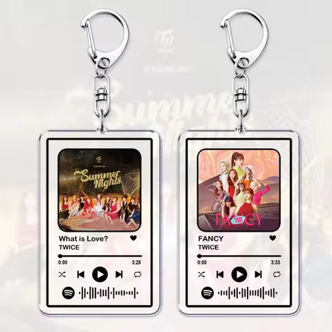 Popular Korean Kpop Girls Band Keychains for Women Man Accessories Bag Momo Nayeon Jihyo Tzuyu Sana 