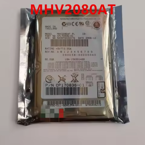 New Original Hard Disk For Fujitsu 80GB IDE 2.5" For Notebook HDD For MHV2080AT