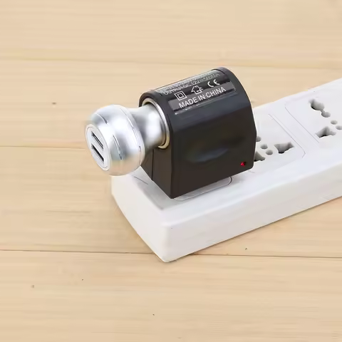 220V AC To 12V DC Car Cigarette Lighter Socket Plug Converter Portable Car Cigarette Lighter Plug Ad