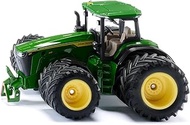 siku 3292, John Deere 8R 410 with Double Tyres, Toy Tractor, 1:32, Metal/Plastic, Green, Removable F