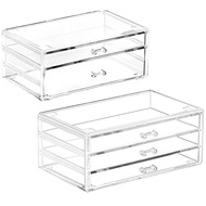 WEILIANG Desktop Drawer Organizer Drawer Organiser Stackable Makeup Box Underwear Storage Box Cosmet
