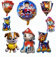 11 PCS Lot Paw Patrol Figure Foil Balloons for Birthday Room Home Party Decorations Rubble Skye Ryder Paw Patrol Balloon